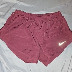 Nike Red Athletic Shorts Lightweight Performance